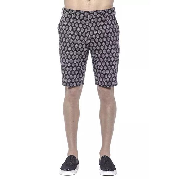 PT Torino Patterned Mens Bermuda Shorts with Hook and Zip Closure Men